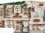 Apartamento Ã venda, 4 quartos, 4 suÃtes, 3 vagas,...