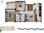 Apartamento Ã venda, 65,51mÂ², 2 quartos, 2 vagas, Vale...