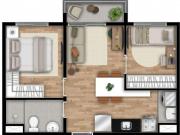 Apartamento Vila Carrão, 43m², 1vaga a 600metros da...