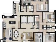 Apartamentos à Venda Alto de Pinheiros com 4 Suítes