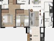 Apartamentos Mobiliado com 67 m², 2 dormitórios 1 suíte,...