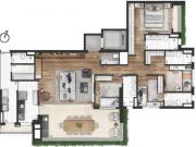 Apartamentos no bairro de Pinheiros São Paulo 3 Suites e...
