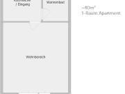 ~ Apartment in urbaner Lage mit Balkon und Dusche ~