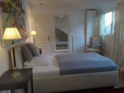 Apartment with bedroom and living room, roof terrace and...