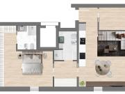 Appartamento bilocale 86mq