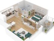 Appartamento trilocale 75mq