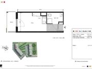 Appartement 1 pièce 18.67m²