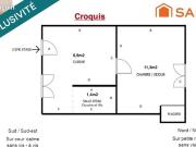 Appartement 1 pièce 20 m²