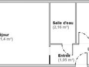 Appartement 1 pièce 21 m²
