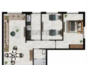 Appartement 2 chambres et salon / 71 m² / T3