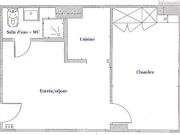 Appartement 2 pièces 23 m²