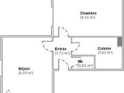 Appartement 2 pièces 25 m²