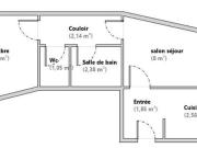 Appartement 2 pièces 26 m²