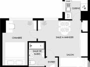 Appartement 2 pièces 28 m²