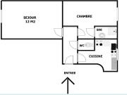 Appartement 2 pièces 33 m²