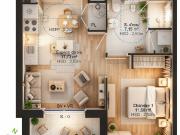 Appartement 2 pièces 36 m²