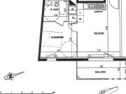 Appartement 2 pièces 38 m²