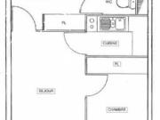 Appartement 2 pièces 38 m²