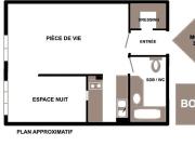 Appartement 2 pièces 39 m²