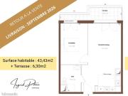 Appartement 2 pièces 43 m²