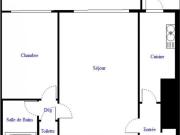 Appartement 2 pièces 44 m²