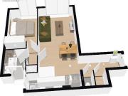 Appartement 2 pièces 44 m²