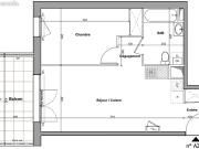 Appartement 2 pièces 45 m²