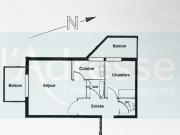 Appartement 2 pièces 45 m²