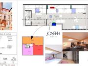 Appartement 2 pièces 46 m²