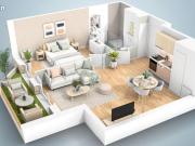 Appartement 2 pièces 46 m²