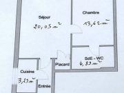 Appartement 2 pièces 48 m²