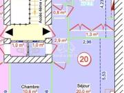 Appartement 2 pièces 49 m²