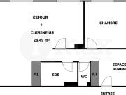 Appartement 2 pièces 54 m²