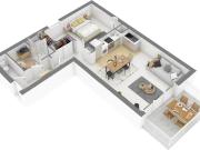 Appartement 2 pièces 55 m²