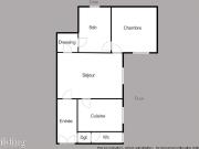 Appartement 2 pièces 58 m²