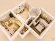 Appartement 2 pièces 74 m²