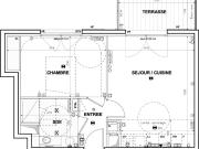 Appartement 2 pièces lumineux