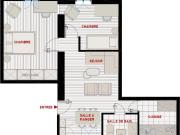 Appartement 3 pièces 46 m²