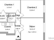 Appartement 3 pièces 50 m²
