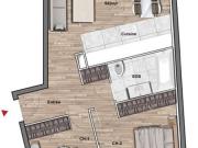 Appartement 3 pièces 56 m²