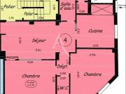 Appartement 3 pièces 57 m²