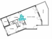 Appartement 3 pièces 57 m²