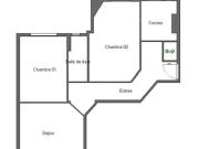 Appartement 3 pièces 57 m²