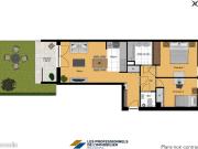 Appartement 3 pièces 59 m²