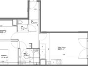 Appartement 3 pièces 61 m²