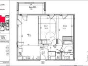 Appartement 3 pièces 62 m²