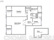 Appartement 3 pièces 63 m²