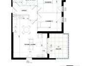 Appartement 3 pièces 63 m²
