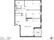 Appartement 3 pièces 64 m²