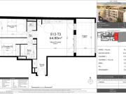 Appartement 3 pièces 64 m²